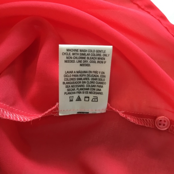 Covington Ladies Gradient Color Change Blouse Comes With Camisole Coral Size L - Picture 7 of 7